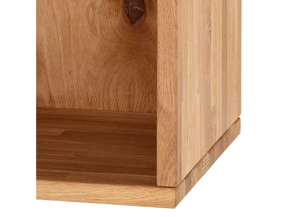 Massivholz Regalwürfel aus Wildeiche geölt 38x38 cm