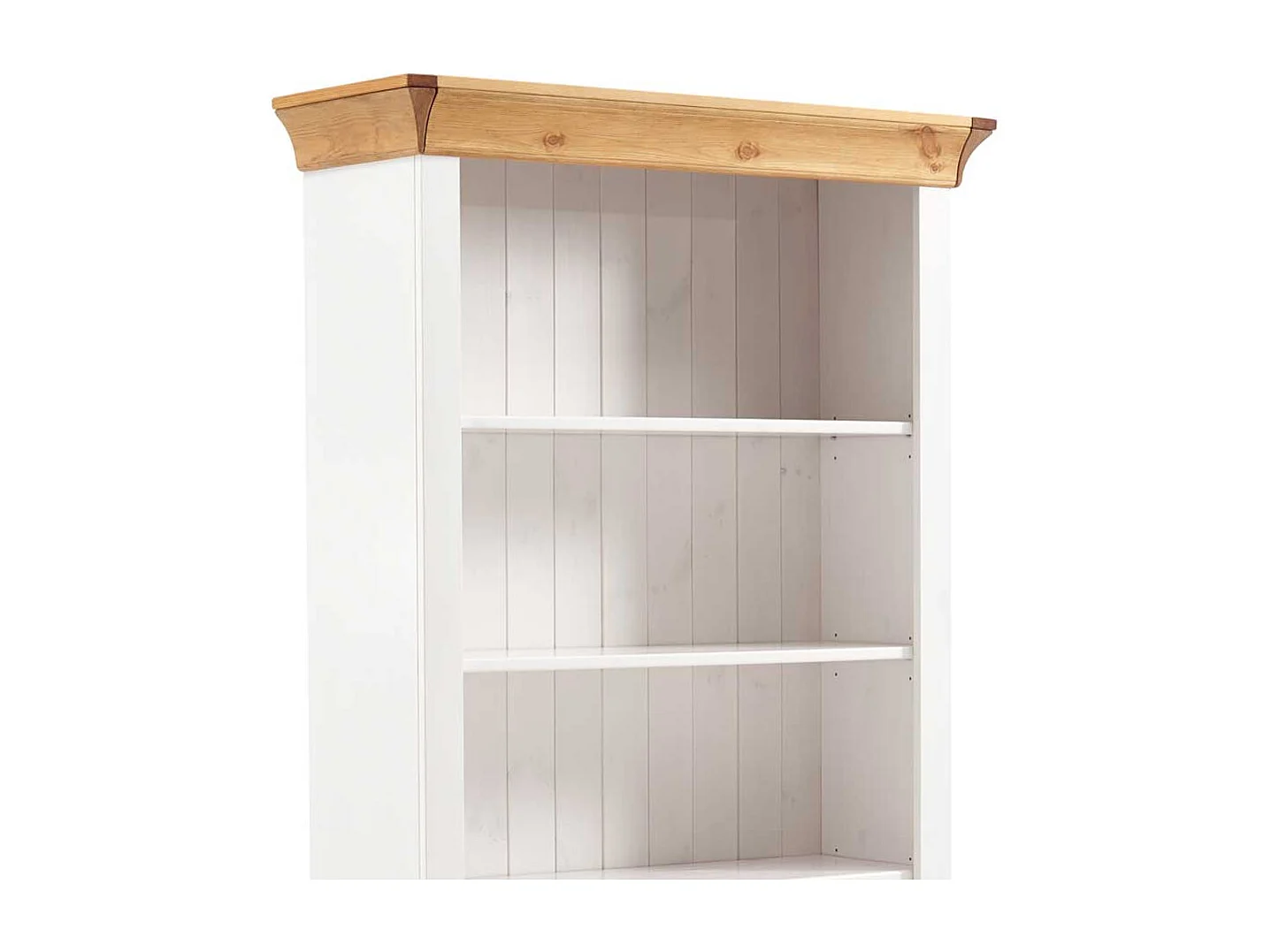 Bücherregal in Weiß Kiefer massiv Landhaus