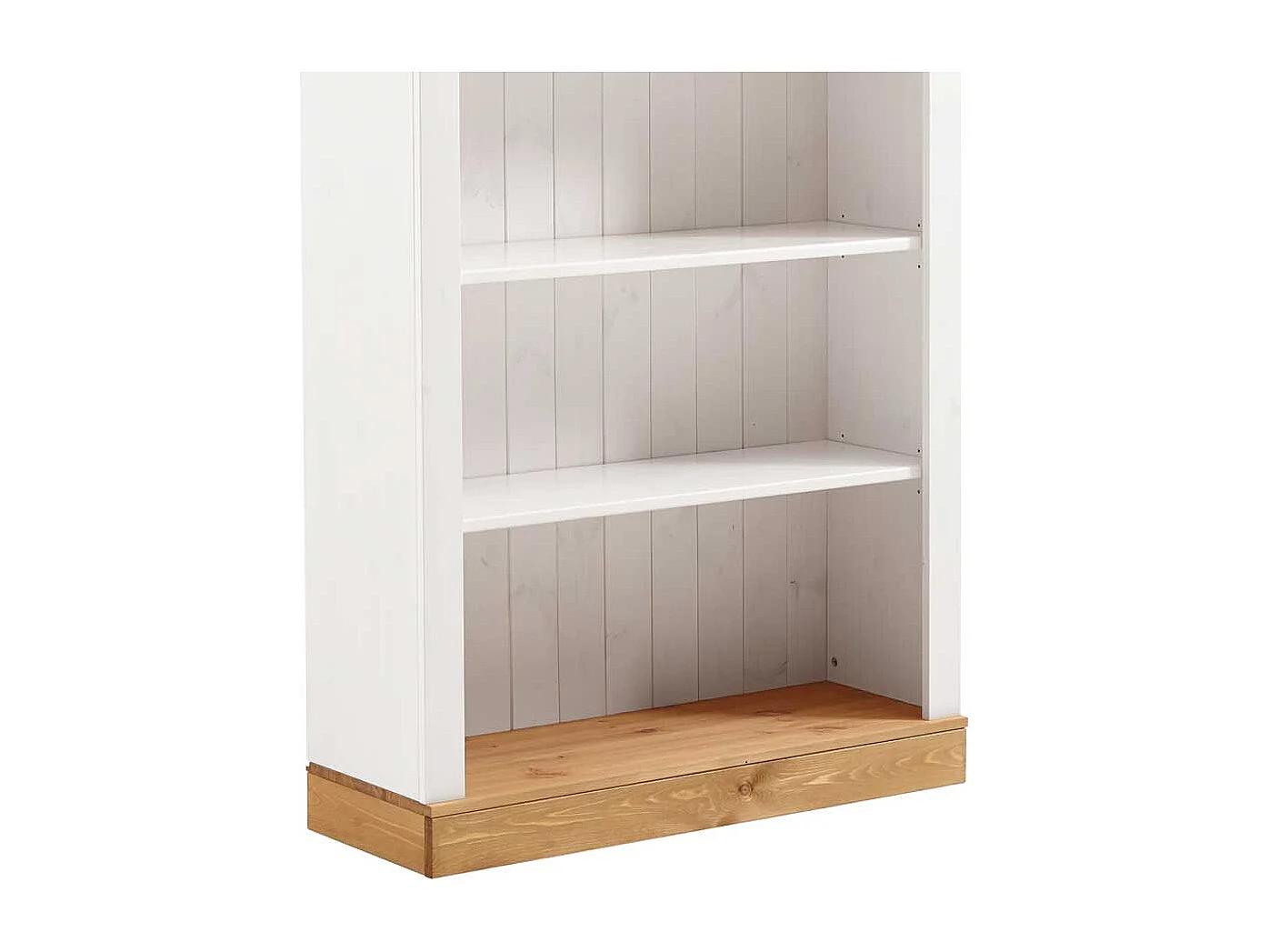 Bücherregal in Weiß Kiefer massiv Landhaus