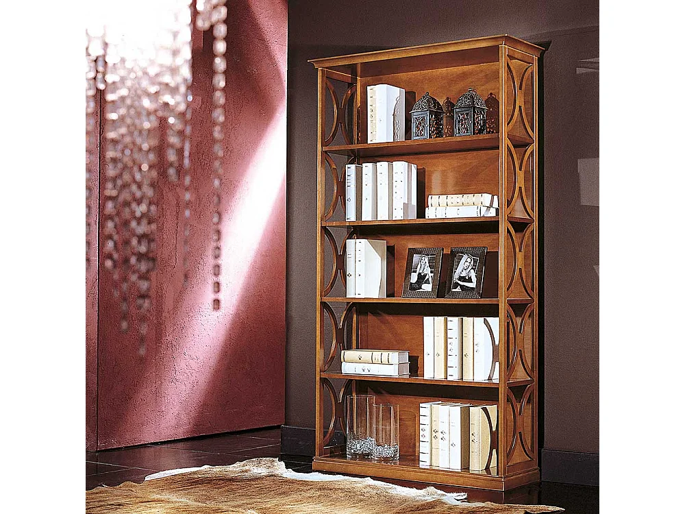 Buecherregal in Nussbaumfarben italienischem Design