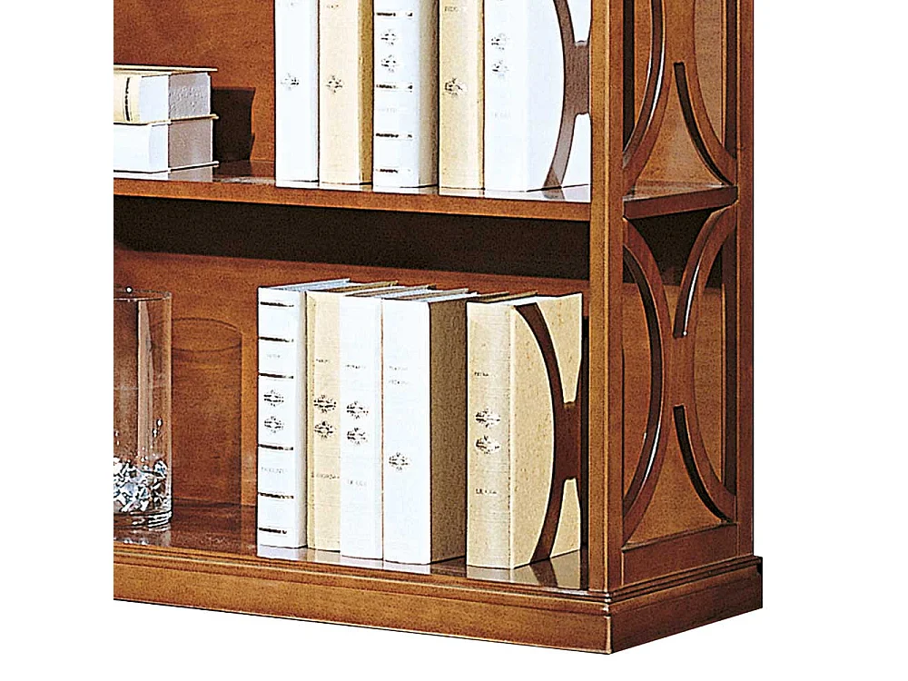 Buecherregal in Nussbaumfarben italienischem Design