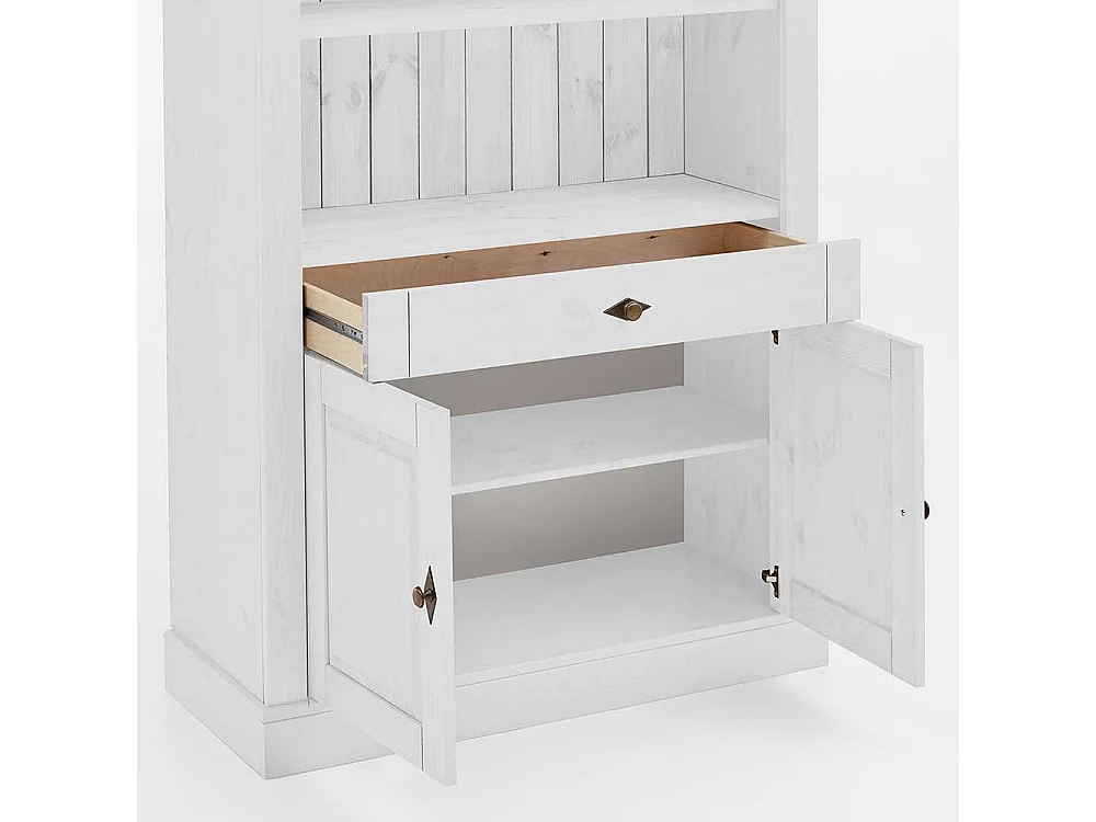 Esszimmer Regal in Weiß Kiefer lackiert