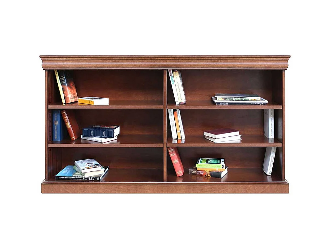 Nussbaumfarbiges Regal im klassischen Stil 157 cm breit