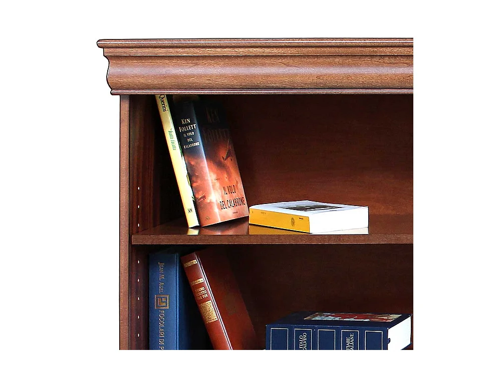 Nussbaumfarbiges Regal im klassischen Stil 157 cm breit