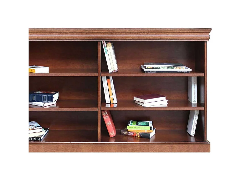 Nussbaumfarbiges Regal im klassischen Stil 157 cm breit