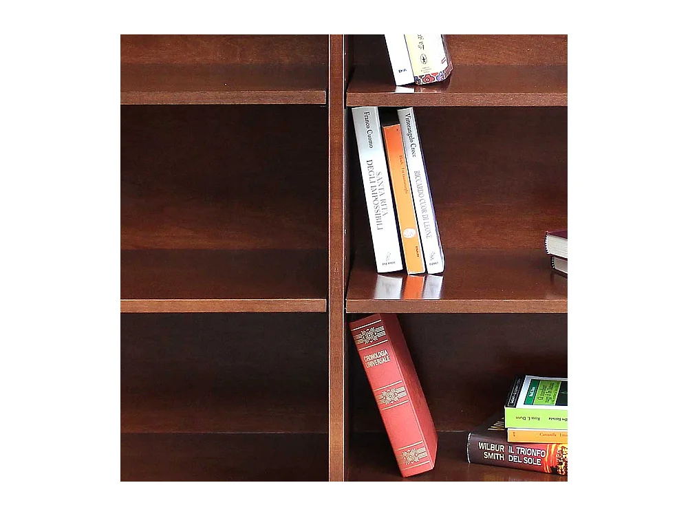 Nussbaumfarbiges Regal im klassischen Stil 157 cm breit