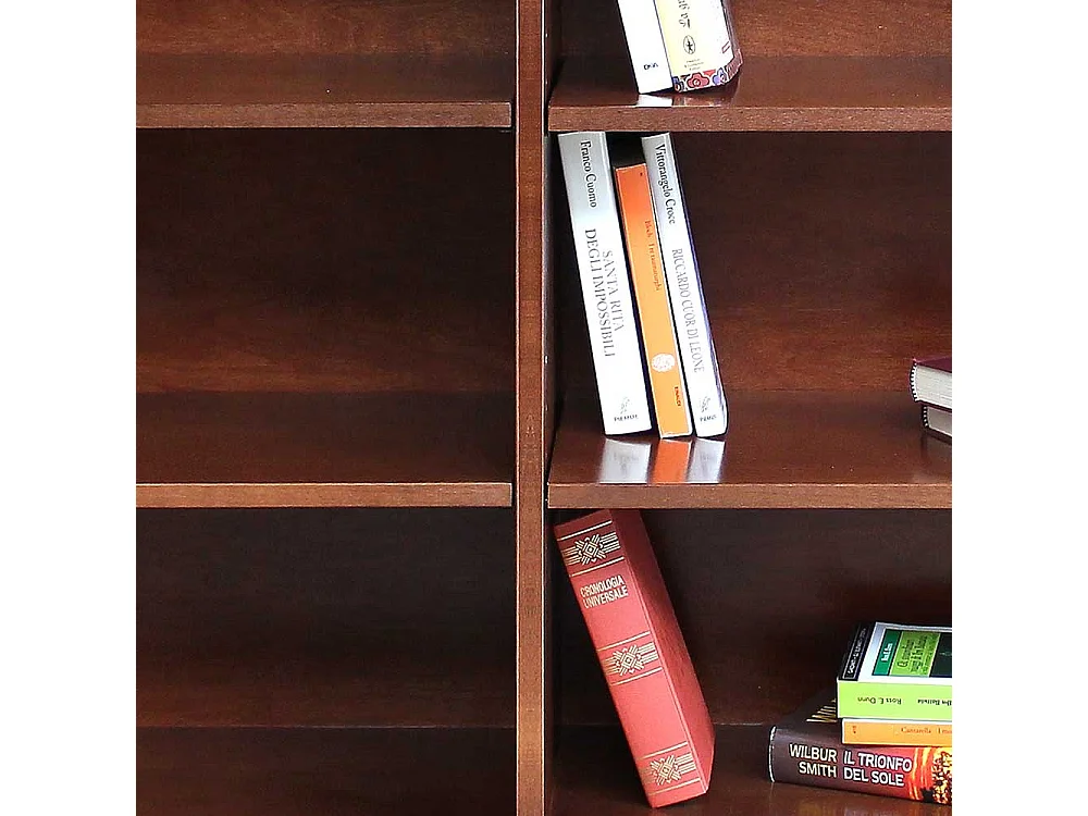 Nussbaumfarbiges Regal im klassischen Stil 157 cm breit