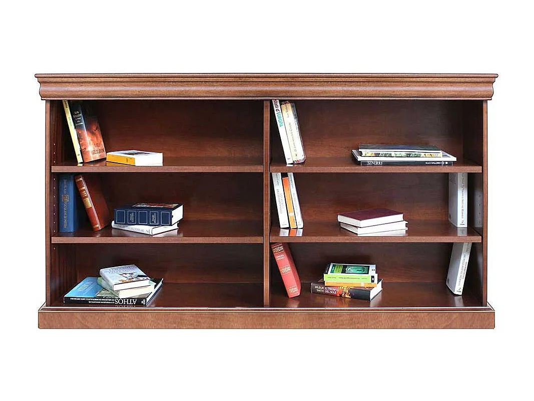Nussbaumfarbiges Regal im klassischen Stil 157 cm breit