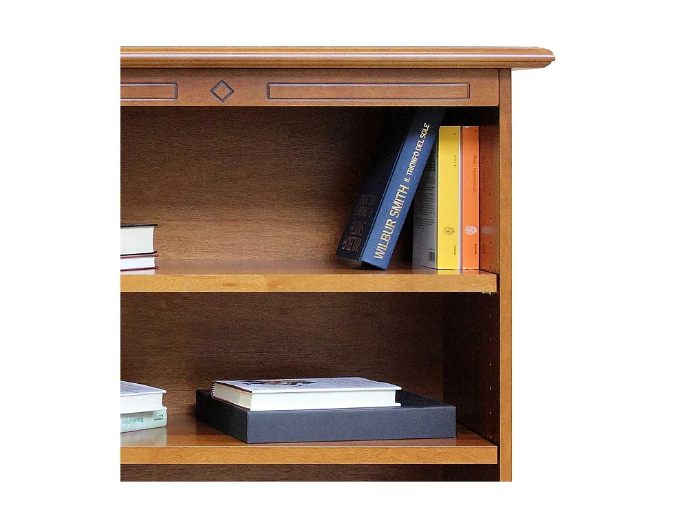 Regal mit sechs Fächern in Nussbaumfarben klassischen Stil