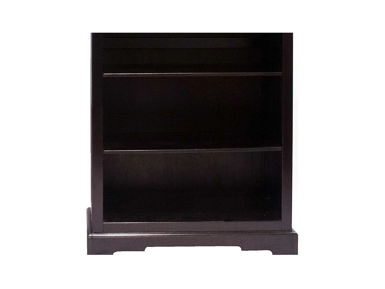 Bücherregal in Schwarzbraun Akazie Massivholz