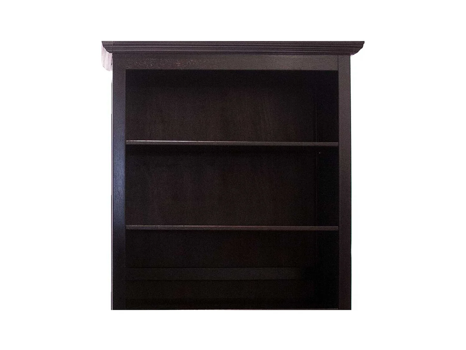 Bücherregal in Schwarzbraun Akazie Massivholz