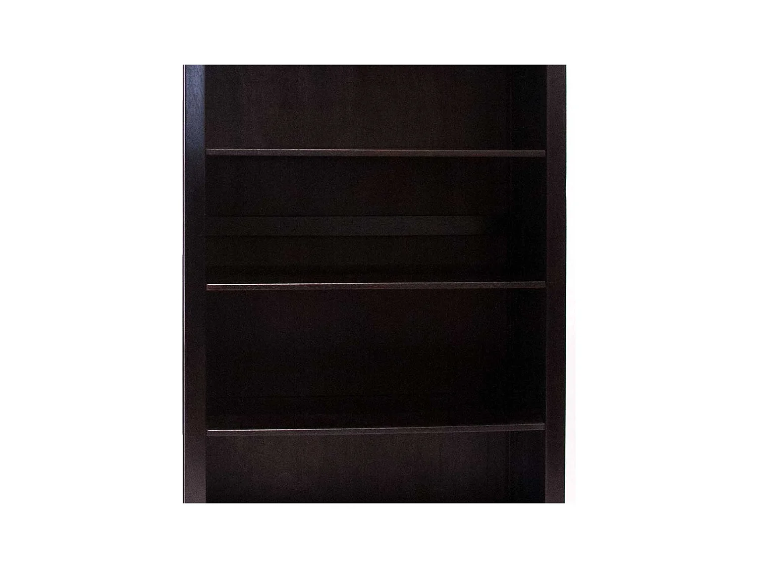 Bücherregal in Schwarzbraun Akazie Massivholz