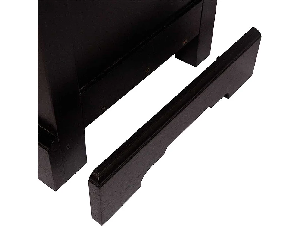 Bücherregal in Schwarzbraun Akazie Massivholz