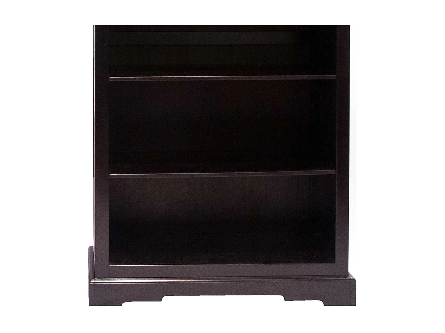 Bücherregal in Schwarzbraun Akazie Massivholz