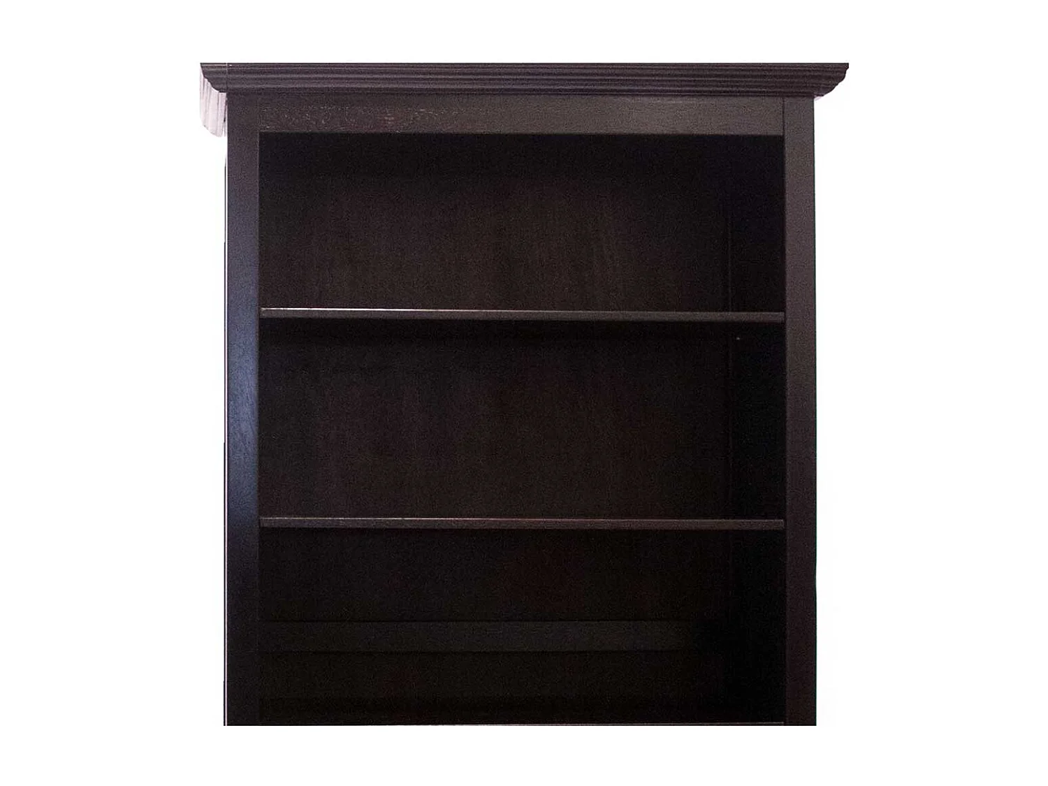 Bücherregal in Schwarzbraun Akazie Massivholz