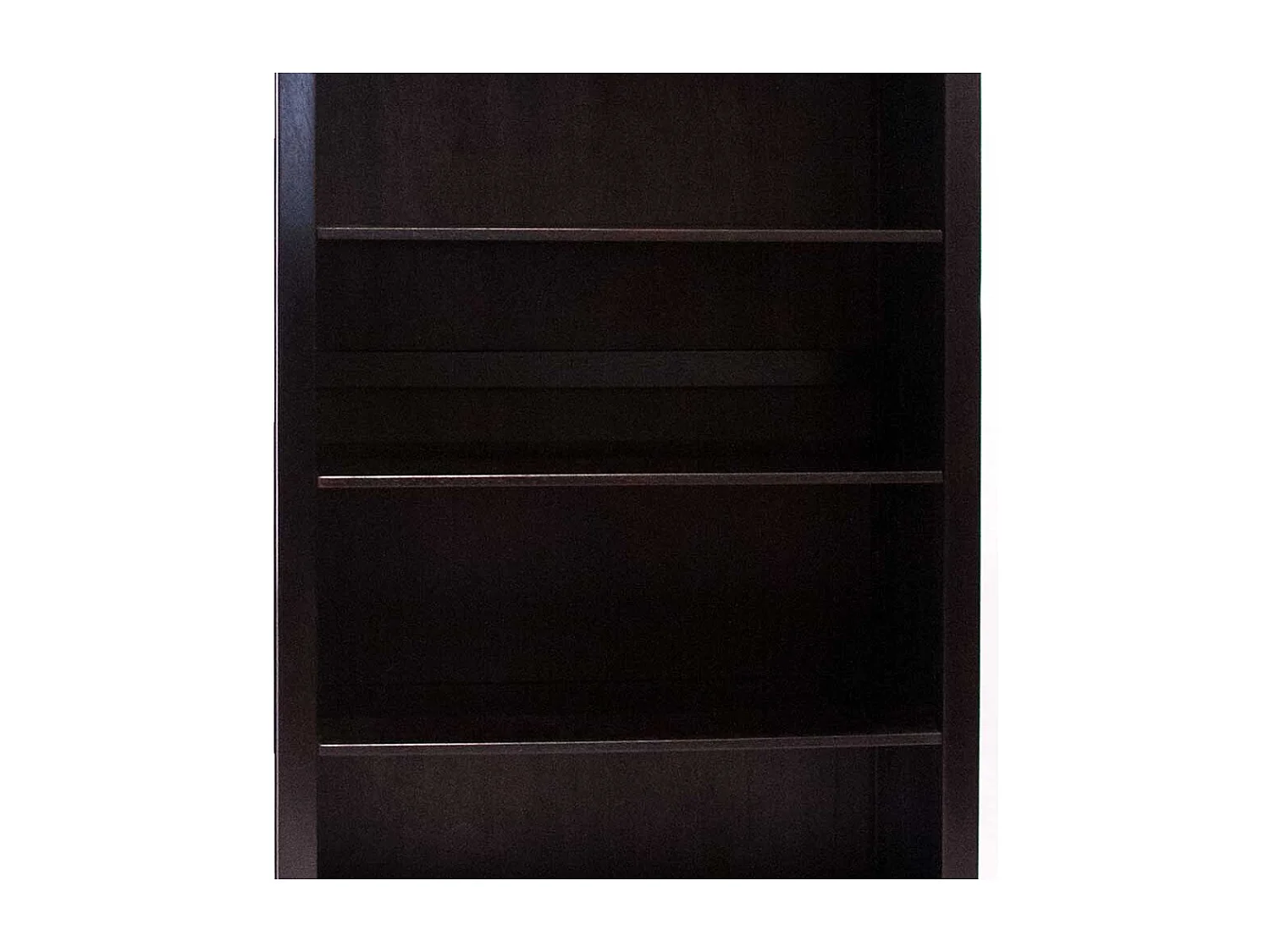 Bücherregal in Schwarzbraun Akazie Massivholz