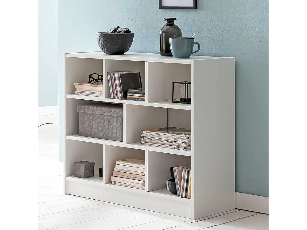 Kleines Regal in Weiß 30 cm tief