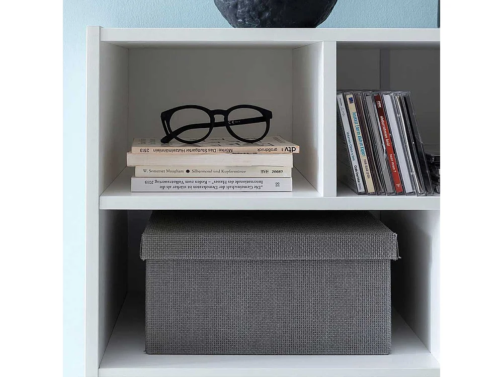 Kleines Regal in Weiß 30 cm tief