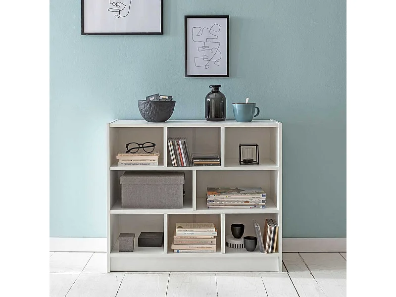 Kleines Regal in Weiß 30 cm tief