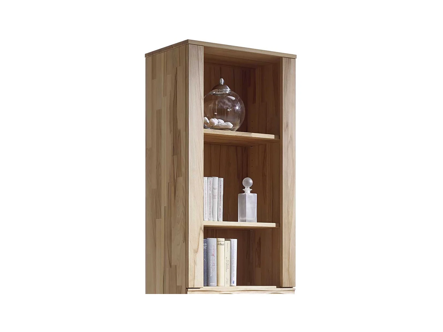 Standregal aus Kernbuche Massivholz 60 cm breit