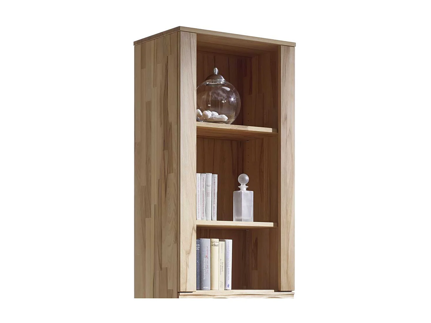 Standregal aus Kernbuche Massivholz 60 cm breit