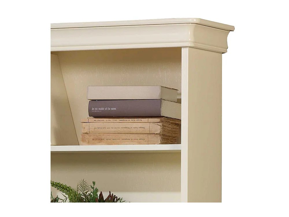 Vintage Bücherregal in Weiß 179 cm hoch - 85 cm breit