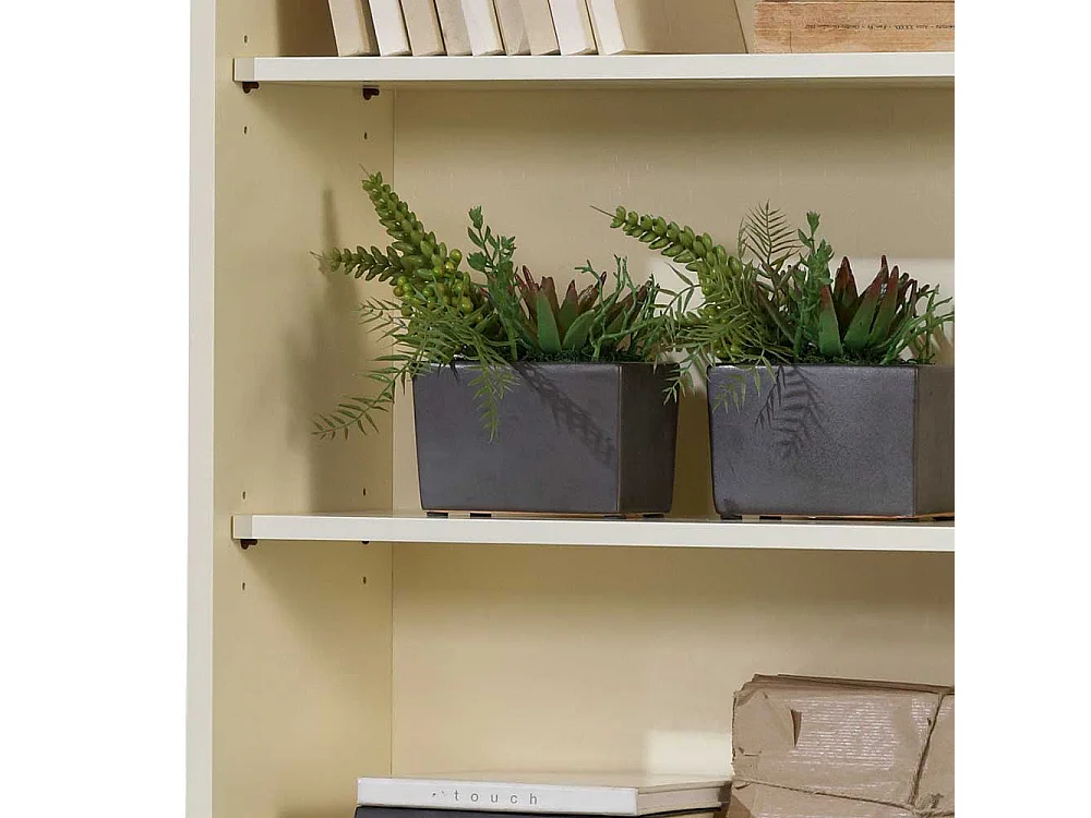 Vintage Bücherregal in Weiß 179 cm hoch - 85 cm breit