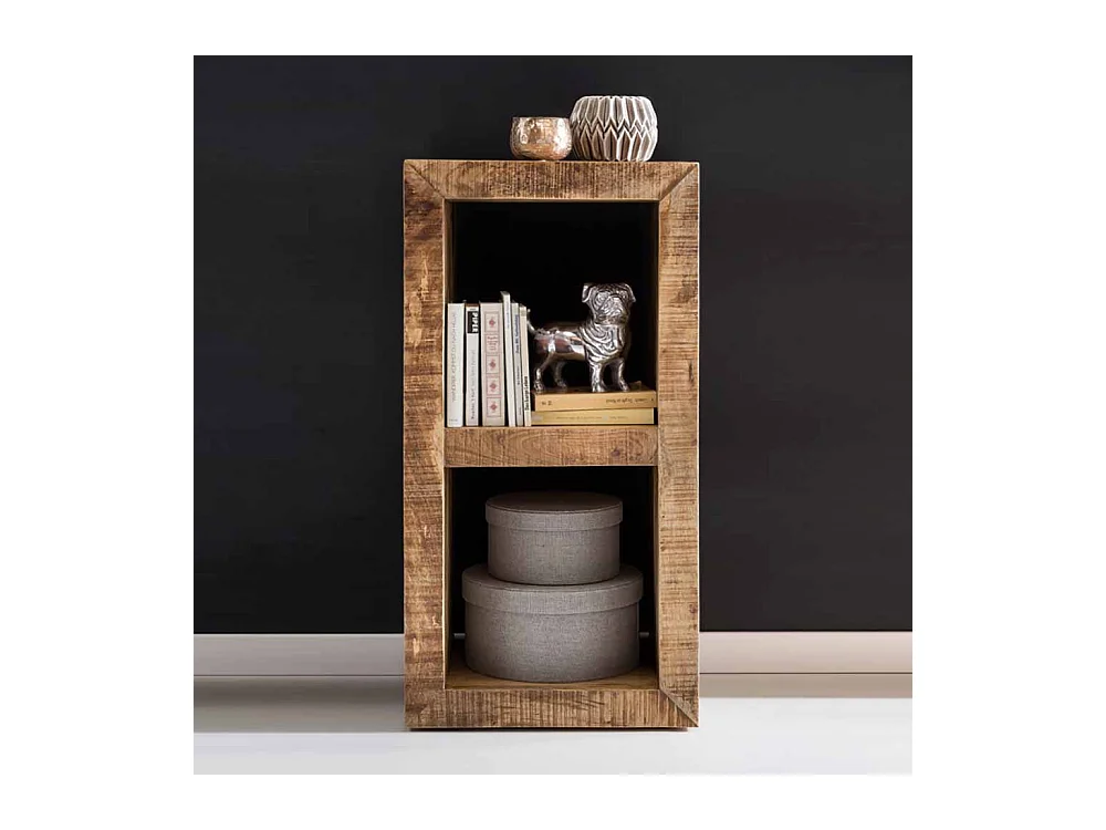 Standregal aus Mangobaum Massivholz 90 cm hoch