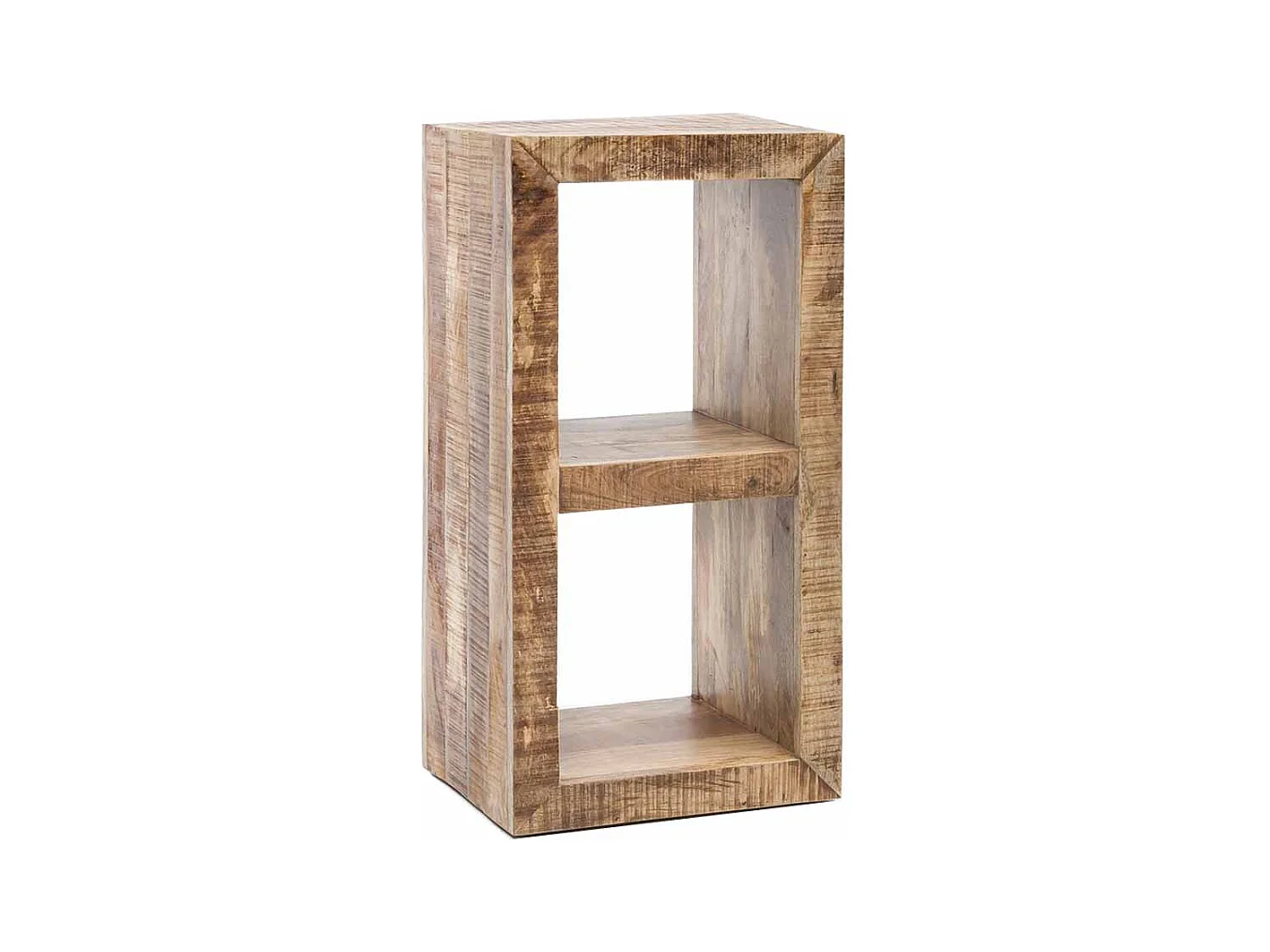 Standregal aus Mangobaum Massivholz 90 cm hoch