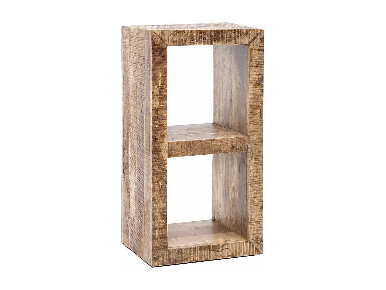 Standregal aus Mangobaum Massivholz 90 cm hoch