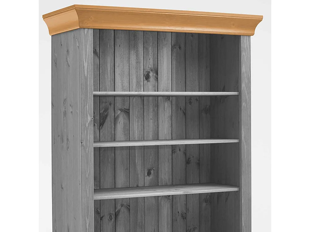Regal in Grau Kiefer teilmassiv 2-türig