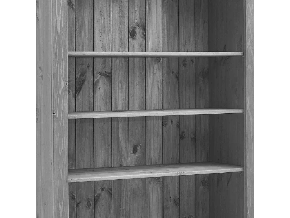 Regal in Grau Kiefer teilmassiv 2-türig