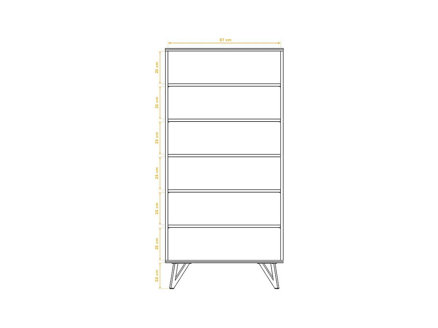 Wohnzimmer Regal aus Wildeiche Massivholz und Stahl 185 cm hoch