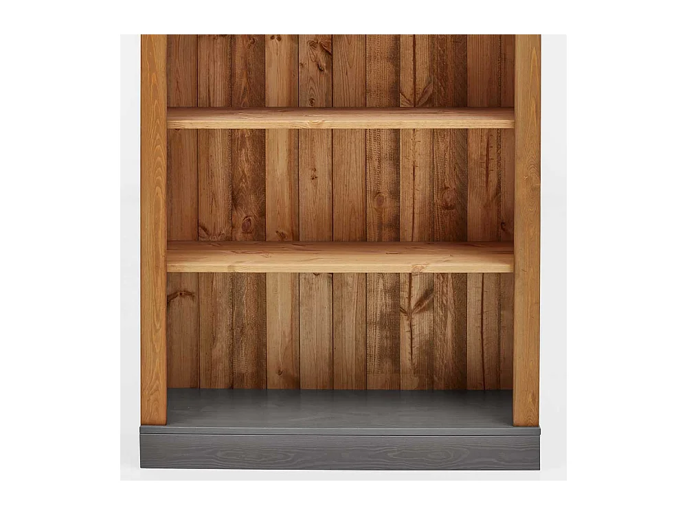 Landhaus Holzregal aus Kiefer Massivholz 5 Fächern