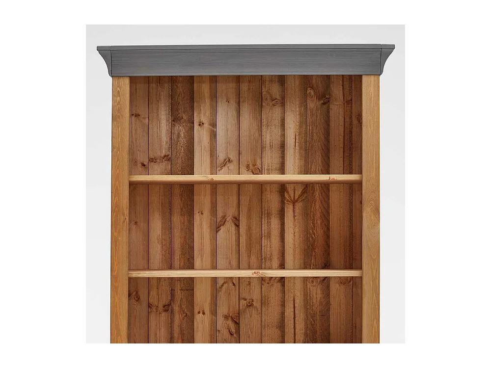 Landhaus Holzregal aus Kiefer Massivholz 5 Fächern