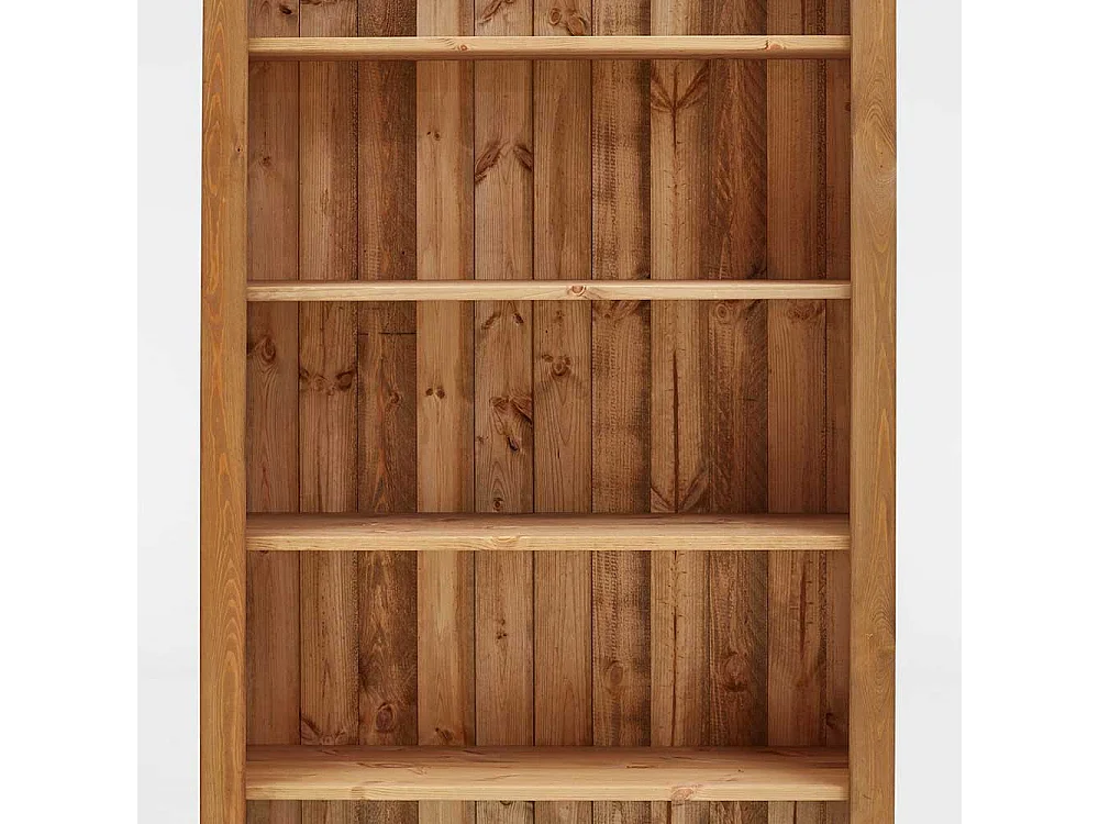 Landhaus Holzregal aus Kiefer Massivholz 5 Fächern