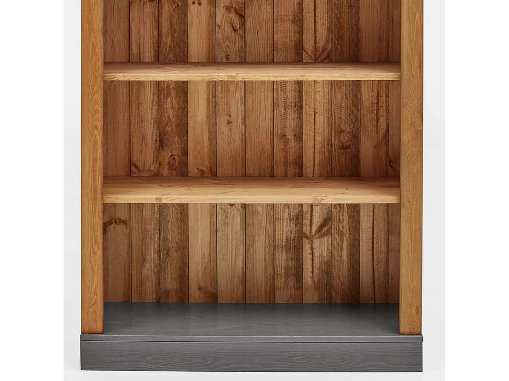 Landhaus Holzregal aus Kiefer Massivholz 5 Fächern