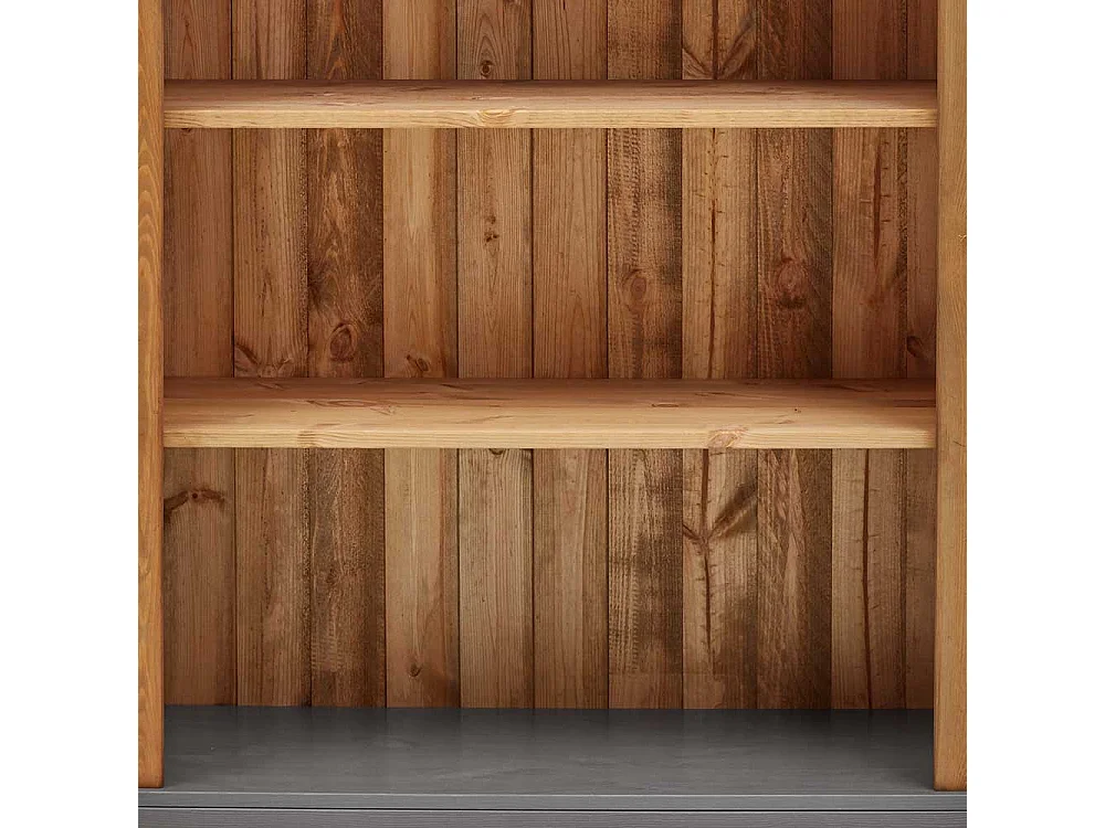 Landhaus Holzregal aus Kiefer Massivholz 5 Fächern