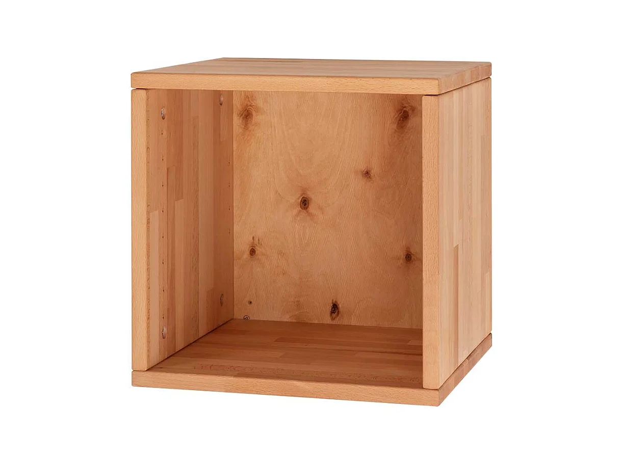 Holz Regalwürfel aus Kernbuche Massivholz 20 cm oder 35 cm tief