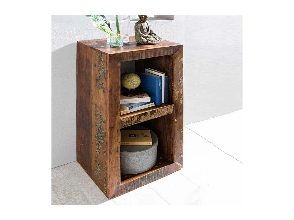 Kleines Regal im Shabby Chic Design Mangobaum Recyclingholz