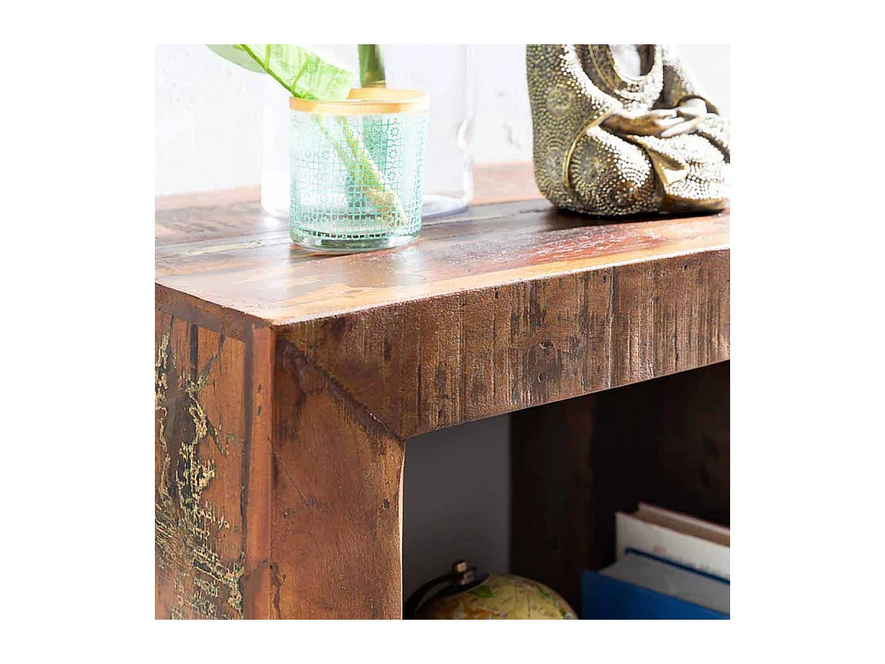 Kleines Regal im Shabby Chic Design Mangobaum Recyclingholz