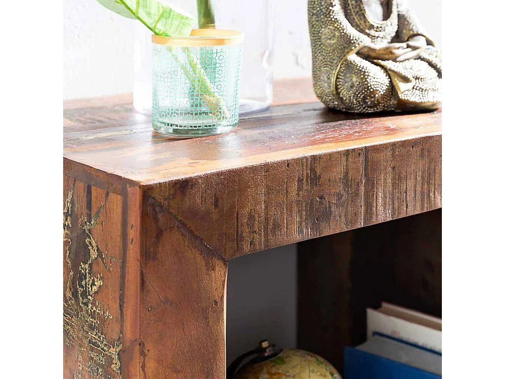 Kleines Regal im Shabby Chic Design Mangobaum Recyclingholz