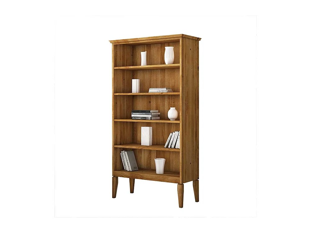 Standregal aus Wildeiche Massivholz 180 cm hoch