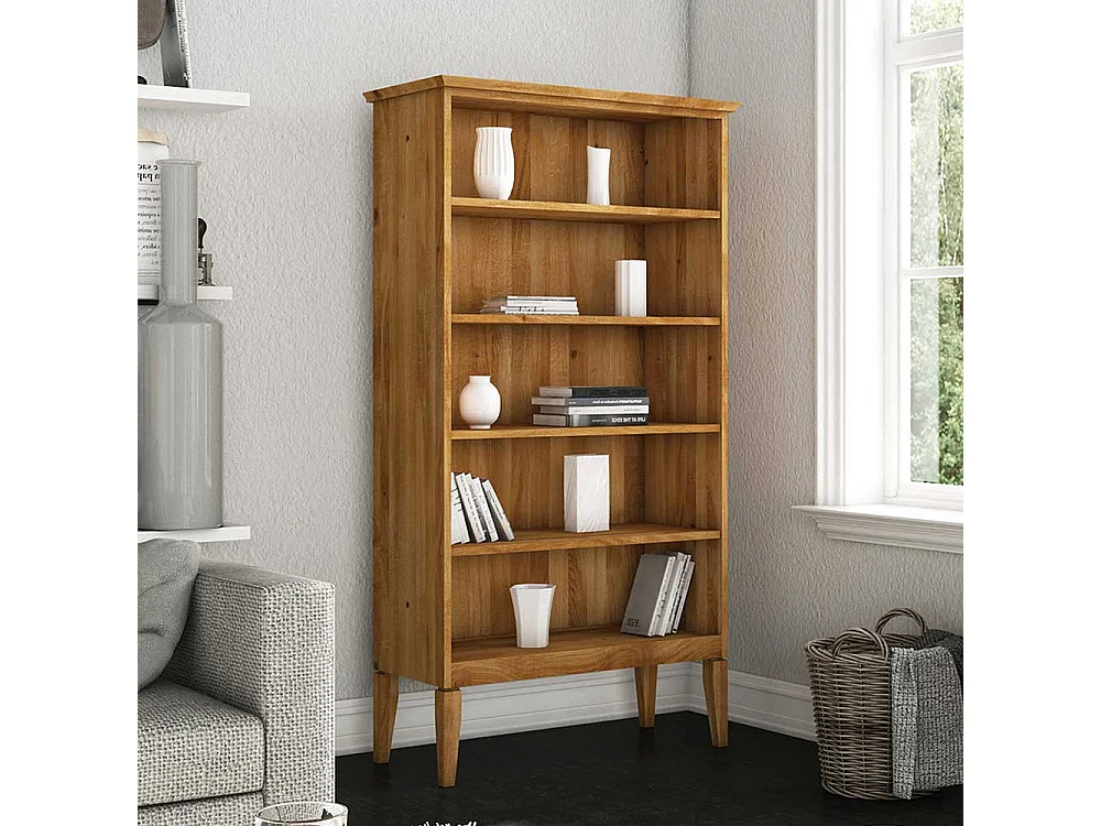 Standregal aus Wildeiche Massivholz 180 cm hoch