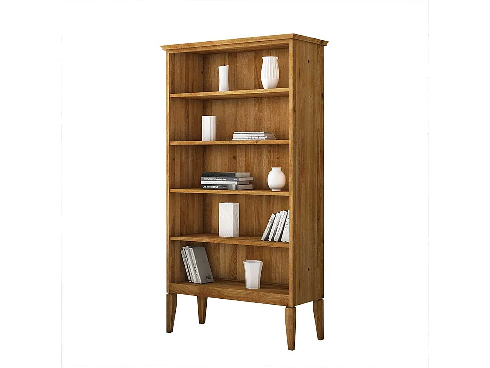 Standregal aus Wildeiche Massivholz 180 cm hoch