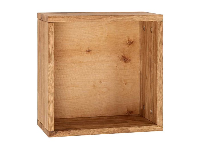 Massivholz Regalw rfel aus Wildeiche ge lt 38x38 cm