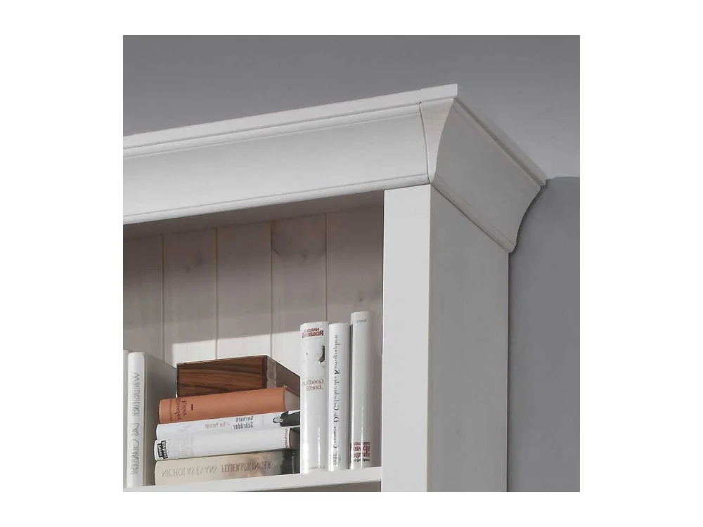 Standregal in Weiß Kiefer Massivholz