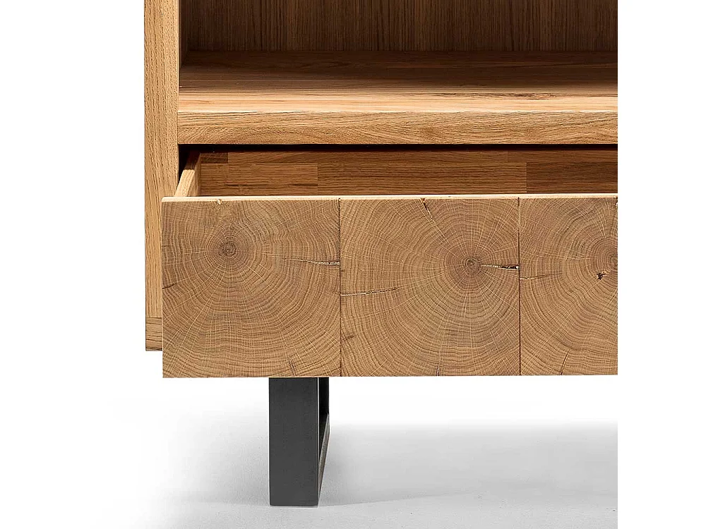 Bücherregal aus Asteiche Massivholz 90 cm breit