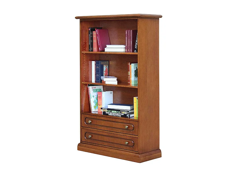 Regal mit zwei Schubladen in Nussbaumfarben klassischen Stil