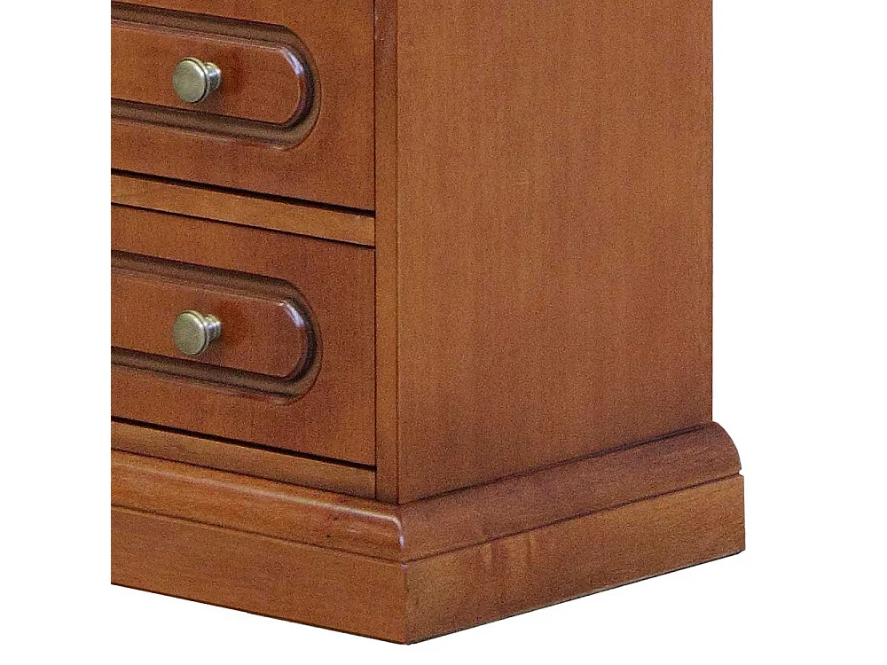 Regal mit zwei Schubladen in Nussbaumfarben klassischen Stil